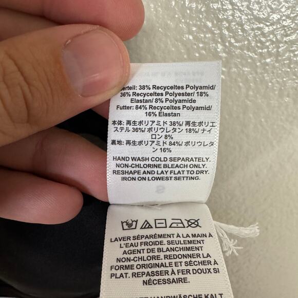 J.Crew Classic Sculpt Lana Bikini Top SZ S Black V-Neck Removable Pad Adjustable - Picture 8 of 9